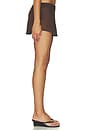 view 3 of 6 Kiki Skirt in Brown Polka Dot