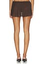 view 4 of 6 Kiki Skirt in Brown Polka Dot