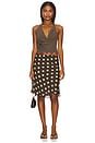 view 5 of 6 Penny Skirt in Yellow Dot