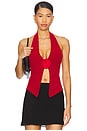 view 1 of 4 Rose Top in Red