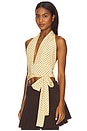 view 2 of 5 Rendezvous Top in Yellow Polka Dot