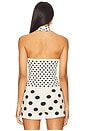view 3 of 4 Dottie Top in Black & White Polka Dot