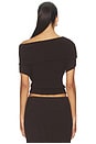 view 3 of 4 Fia Top in Chocolate