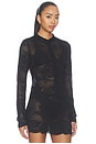 view 2 of 5 Belinda Top in Black Lace