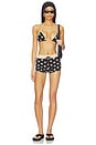 view 4 of 4 Bailey Swim Short in Beige Big Dot in Beige & Black Big Dot