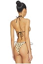 view 3 of 4 Juni Bikini Lace Up Detail Top in Cookie
