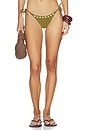 view 1 of 4 Bella Beaded Bikini Bottom in Forest