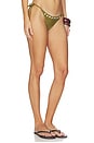 view 2 of 4 Bella Beaded Bikini Bottom in Forest