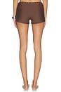 view 3 of 5 Birdie Studded Swim Short in Chocolate