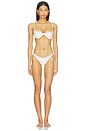 view 4 of 4 Julia Eyelet Bikini Top in Off White