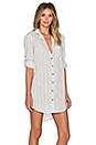 view 2 of 6 Wilde Heart Boundless Oversized Shirt Dress in Grey