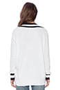 view 3 of 3 Wilde Heart Varsity Sweater in White