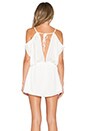 view 3 of 4 Wilde Heart Waterfall Pleated Romper in White