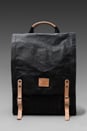 view 2 of 6 Wax Coated Canvas Backpack in Black