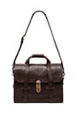view 6 of 6 Everett Satchel Leather Bag in Brown