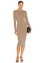 view 1 of 3 The Rivington Long Sleeve Dress in Walnut Heather