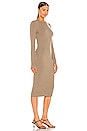 view 2 of 3 The Rivington Long Sleeve Dress in Walnut Heather