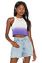 view 1 of 4 The Rivington Weekend Cropped Tank in Blue Iris Fade