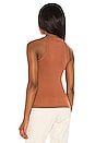 view 3 of 4 Rivington Ribbed Tank in Rust