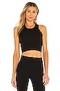 view 1 of 5 The Rivington Cropped Tank in Black
