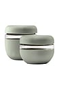 view 5 of 4 Glass Seal Tight Bowl 24oz in Sage