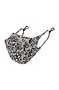 view 1 of 4 Lace Silk Mask in Black & White