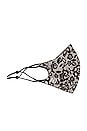 view 4 of 4 Lace Silk Mask in Black & White