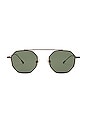 view 1 of 3 GAFAS DE SOL in Gun Metal Front & Green