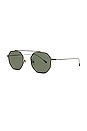 view 2 of 3 GAFAS DE SOL in Gun Metal Front & Green