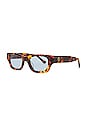 view 2 of 3 Nine-o-nine Square Sunglasses in Brown Tortoise & Blue