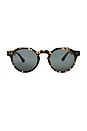 view 1 of 3 Fontana Sunglasses in Yellow Tortoise & Green
