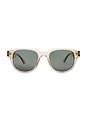 view 1 of 3 Hesperia Sunglasses in Clear Beach Glass & Green