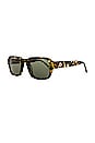 view 2 of 3 Badlands Sunglasses in Yellow Tortoise & Green