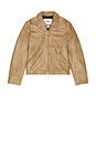 view 5 of 4 Dutton Leather Jacket in Breen Brown