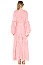 view 3 of 3 Embroidered Maxi Cardigan Dress in Desert Pink