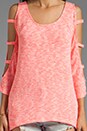 view 4 of 5 Kennedy Top in Neon Coral