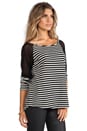 view 2 of 6 Kristina Top in Black/White Stripe in Black & White Stripe