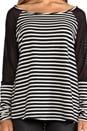 view 4 of 6 Kristina Top in Black/White Stripe in Black & White Stripe