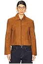view 2 of 5 Ava Suede Jacket in Cognac