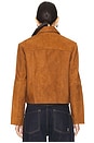 view 4 of 5 Ava Suede Jacket in Cognac