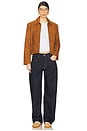 view 5 of 5 Ava Suede Jacket in Cognac