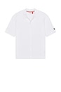 view 5 of 5 M Cable Blocked Sweater Polo in Bright White