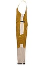 view 3 of 5 2L Cargo Insulated Bib Pant in Taupe & Green Khaki