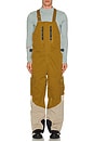 view 4 of 5 2L Cargo Insulated Bib Pant in Taupe & Green Khaki