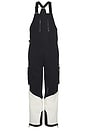 view 1 of 5 2L Cargo Insulated Bib Pant in Warm White & Black