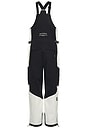 view 2 of 5 2L Cargo Insulated Bib Pant in Warm White & Black