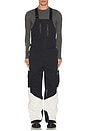view 4 of 5 2L Cargo Insulated Bib Pant in Warm White & Black