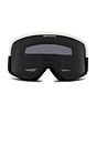 view 1 of 3 Dual Tone HD Goggle in White & Black Smoke Lens