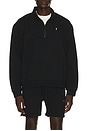 view 1 of 5 Quarter Zip Sweatshirt in Black