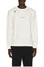 view 1 of 4 Premium Graphic Long Sleeve Tee in Whisper White